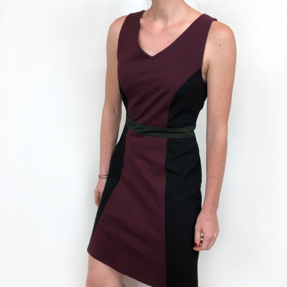 41 Hawthorn Ponte Knit V-Neck Sleeveless Dress